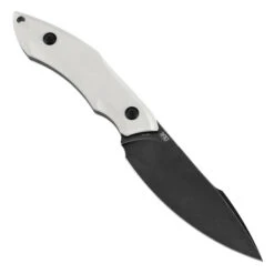 Tenable Luccio Fixed Blade Knife White G10 Handle 14C28N Plain Blackwash Blade G007A3 -White Mountain Knives Shop 007 1 25970.1738947240