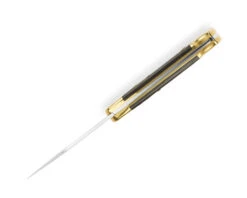 Buck 110 Auto Folding Knife Crelicam Genuine Ebony Handle Plain Edge 110BRSA -White Mountain Knives Shop 0110brsa b 2 90484 91409.1748976677