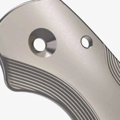 Flytanium Lotus Stonewash Titanium Scales For Spyderco Para 3 Knife FLY-1013 -White Mountain Knives Shop 1013 2 60021.1677007533