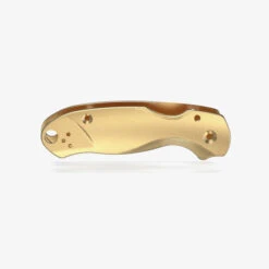 Flytanium Lotus Brass Scales For Spyderco Para 3 Knife FLY-1014 -White Mountain Knives Shop 1014 1 08308.1677011156