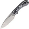 Bradford Guardian 3 3D Fixed Blade Knife Black/White G10 Handle AEB-L Plain Edge Stonewash Finish BRAD3FE118A -White Mountain Knives Shop 118A 14735.1668105302