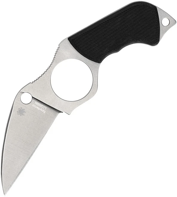 Spyderco Swick 5 Large Fixed Knife Black G10 Handle Plain LC200N Blade FB14P5 2 Spyderco Swick 5 Large Fixed Knife Black G10 Handle Plain LC200N Blade FB14P5