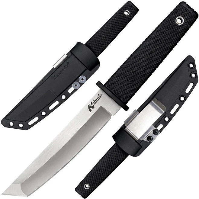 Cold Steel Kobun Boot Knife Fixed Plain Edge Tanto Blade Black Kraton Handle 17T 3 Cold Steel Kobun Boot Knife Fixed Plain Edge Tanto Blade Black Kraton Handle 17T