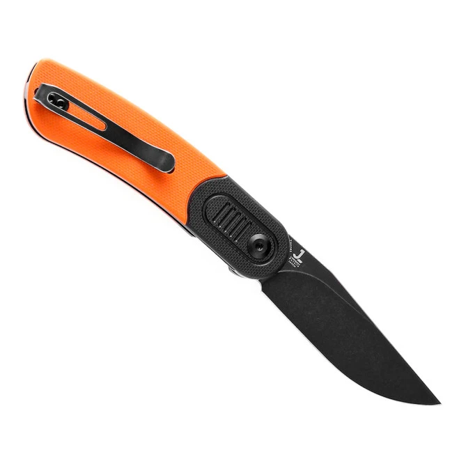 Discontinued Kansept Reverie T2025B3 Black Stonewashed 154CM Blade Black And Orange G10 Handle Folding Knife 4 Discontinued Kansept Reverie T2025B3 Black Stonewashed 154CM Blade Black And Orange G10 Handle Folding Knife - Image 2