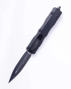 Microtech Dirac Delta OTF Automatic Knife Black Aluminum Handle Dagger Tactical Standard M390 Blade 227-1T