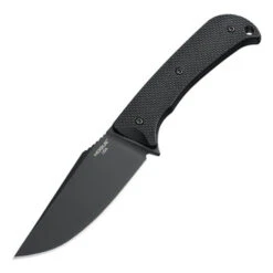 Hogue Extrak XL Fixed Blade Knife Black G10 Handle CPM M4 Clip Point Plain Black Blade 35854