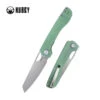 Kubey Elang Liner Lock Folding Knife Jade G10 Handle AUS-10 Sheepsfoot Plain Edge Bead Blast Finish KU365C -White Mountain Knives Shop 365C 34970.1690323962