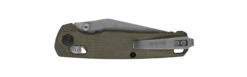 Kershaw Bel Air Clip Point Folding Knife Tan Micarta Working Finish CPM MagnaCut 6106 -White Mountain Knives Shop 6106 back closed web 09891.1747857008