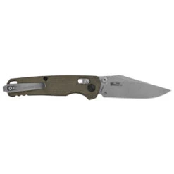 Kershaw Bel Air Clip Point Folding Knife Tan Micarta Working Finish CPM MagnaCut 6106 -White Mountain Knives Shop 6106 back open web 87387.1747857008