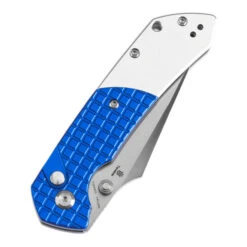 WMK Exclusive Tenable Fenrir Folding Knife Button Lock Blue Frag Aluminum 14c28n Blade T1034S1 -White Mountain Knives Shop 7 1 62231.1736770113