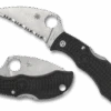 Spyderco Manbug Folding Knife Black FRN Handle VG-10 Serrated Edge MBKWS