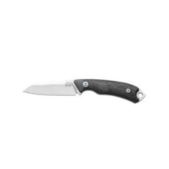 MKM Tango 2 Fixed Blade Knife Marble Carbon Fiber Handle Magnacut Lambsfoot Plain Edge Satin Finish PT2-CF