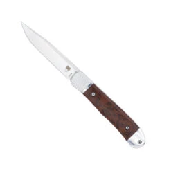 Cobratec Trapper Hidden Release Automatic Knife Snakewood Handle 154CM Plain Edge CTTHRSNW154CM