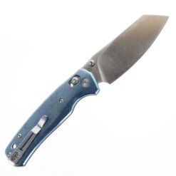 WMK Exclusive Bestechman Cicada's Wing Folding Knife Blue Crystalized Titanium Handle Magnacut Blade BMK06-C-2 -White Mountain Knives Shop BESTECHMAN BMK06 C 2 05 48369.1758570557