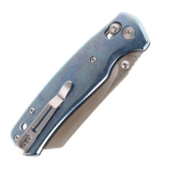 WMK Exclusive Bestechman Cicada's Wing Folding Knife Blue Crystalized Titanium Handle Magnacut Blade BMK06-C-2 -White Mountain Knives Shop BESTECHMAN BMK06 C 2 06 85508.1758570557