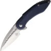 Begg Knives Mini Glimpse Folding Knife Blue-Gray G10 Handle D2 Plain Edge Satin Finish BG004 -White Mountain Knives Shop BG004 76470.1680883686