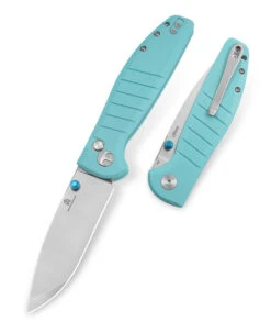Bestech Goodboy Folding Knife Light Blue G10 Handle D2 Plain Edge Satin/Flat Stonewash Finish BMK04B -White Mountain Knives Shop BMK04B 5 53396.1695227159