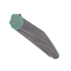 Bestech Excentric Folding Knife Titanium Handle M390 Plain Edge Dark Beadblast/Stonewash Finish BT2412C -White Mountain Knives Shop Bestech BT2412C03 28753.1735656171