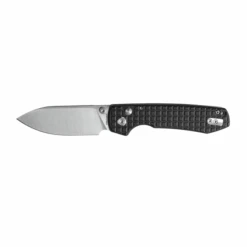 WMK Exclusive Vosteed Raccoon Button Lock Folding Knife Black Micarta Frag Pattern Handle 14C28N Plain Edge RC3SVM13