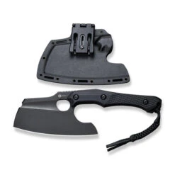 Civivi Aratra Fixed Blade Knife Black G10 Handle D2 Cleaver Plain Edge Black Stonewash Finish C21041-1 -White Mountain Knives Shop C21041 1 Aratra 8 94491.1680223613