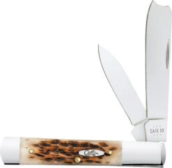 Case Peach Seed Jig Folding Knife Bone Handle Stainless Steel Plain Edge 10722 -White Mountain Knives Shop CA10722 15731.1734715057