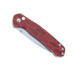WMK Exclusive CJRB Pyrite Folding Knife Black & Red Gmascus G10 Handle AR-RPM9 Drop Point Plain Edge Stonewash Finish J1925-MFS -White Mountain Knives Shop CJRB J1925 MFS 01 98987.1679942158