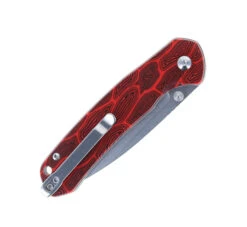 WMK Exclusive CJRB Pyrite Folding Knife Black & Red Gmascus G10 Handle AR-RPM9 Drop Point Plain Edge Stonewash Finish J1925-MFS -White Mountain Knives Shop CJRB J1925 MFS 02 58273.1679942157