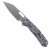 WMK Exclusive CJRB Pyrite Wharncliffe Folding Knife Black & White Gmascus G10 Handle AR-RPM9 Wharncliffe Plain Edge Stonewash Finish J1925A-DBW -White Mountain Knives Shop CJRB J1925A DBW 05 17746.1685545299