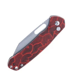 WMK Exclusive CJRB Pyrite Wharncliffe Folding Knife Black & Red Gmascus G10 Handle AR-RPM9 Wharncliffe Plain Edge Stonewash Finish J1925A-MFS -White Mountain Knives Shop CJRB J1925A MFS 01 14169.1685545373