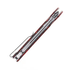 WMK Exclusive CJRB Pyrite Wharncliffe Folding Knife Black & Red Gmascus G10 Handle AR-RPM9 Wharncliffe Plain Edge Stonewash Finish J1925A-MFS -White Mountain Knives Shop CJRB J1925A MFS 03 81886.1685545374