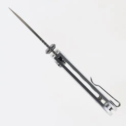 Discontinued WMK Exclusive CJRB Mica Mini Pyrite Frag Pattern Button Lock Pocket Knife Aluminum Handle AR-RPM9 J1934-AL -White Mountain Knives Shop CJRB J1934A AL 04 29239.1698778083