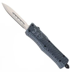 Cobra Tec Small CTK-1 OTF Knife Carbon Fiber Handle Plain Dagger D2 Blade SCFCTK-1SDAGNS