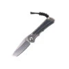 Chris Reeve Small Inkosi Folding Knife Glass Blasted Titanium Handle Black Micarta Inlay Magnacut Steel Tanto SIN-1132