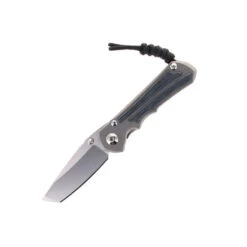 Chris Reeve Small Inkosi Folding Knife Glass Blasted Titanium Handle Black Micarta Inlay Magnacut Steel Tanto SIN-1132
