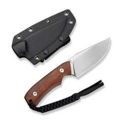 Civivi Gander Fixed Blade Knife Guibourtia Wood Handle 14C28N Plain Edge Satin Finish C24058B-3 -White Mountain Knives Shop Clipping Path Gander C24058B 3 2 29924.1749490212