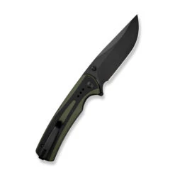Sencut Regnator Folding Knife Green/Black G10 Handle 9Cr18MoV Plain Black Blade S24057-2