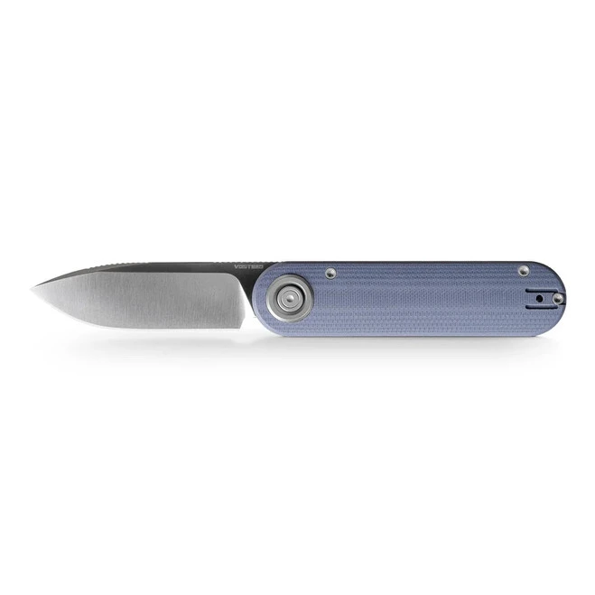 Vosteed Corgi Folding Knife Blue G10 Handle N690 Drop Point Plain Edge Satin Finish A3711 7 Vosteed Corgi Folding Knife Blue G10 Handle N690 Drop Point Plain Edge Satin Finish A3711 - Image 5