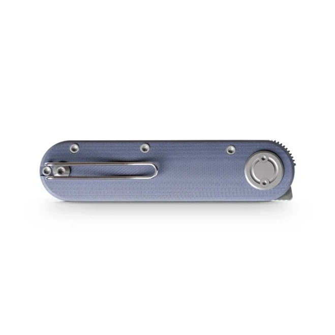 Vosteed Corgi Folding Knife Blue G10 Handle N690 Drop Point Plain Edge Satin Finish A3711 6 Vosteed Corgi Folding Knife Blue G10 Handle N690 Drop Point Plain Edge Satin Finish A3711 - Image 4