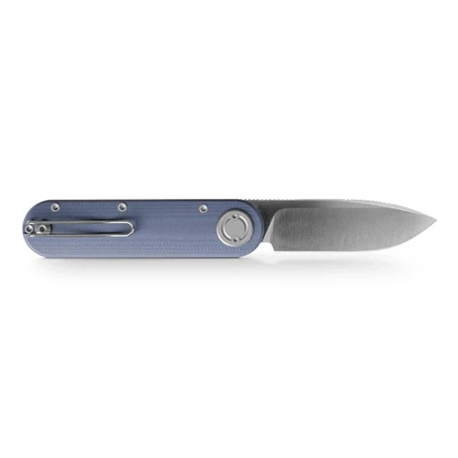 Vosteed Corgi Folding Knife Blue G10 Handle N690 Drop Point Plain Edge Satin Finish A3711 5 Vosteed Corgi Folding Knife Blue G10 Handle N690 Drop Point Plain Edge Satin Finish A3711 - Image 3