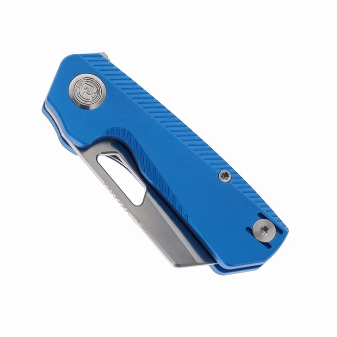 Divo Nip Lite Folding Knife Blue Hard Anodized Aluminum Handle Satin 154CM Blade 5 Divo Nip Lite Folding Knife Blue Hard Anodized Aluminum Handle Satin 154CM Blade - Image 3