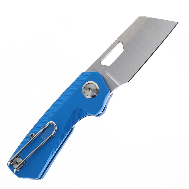 Divo Nip Lite Folding Knife Blue Hard Anodized Aluminum Handle Satin 154CM Blade 4 Divo Nip Lite Folding Knife Blue Hard Anodized Aluminum Handle Satin 154CM Blade - Image 2