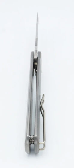 (Discontinued) WMK Exclusive Real Steel GFrame Flipper Folding Knife Titanium Handle Frame Lock Flipper S35VN Blade -White Mountain Knives Shop DSC01857 71919.1632764550