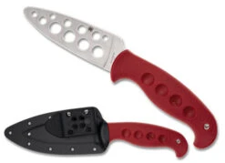 Spyderco Temperance Fixed Blade Knife Red FRN Handle 420J2 Plain Edge FB05TRD