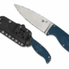 Spyderco Enuff Fixed Blade Knife Blue FRN Handle K390 Plain Edge FB31PBL2K390 -White Mountain Knives Shop FB31PBL2K390 Both 56314.1674059664