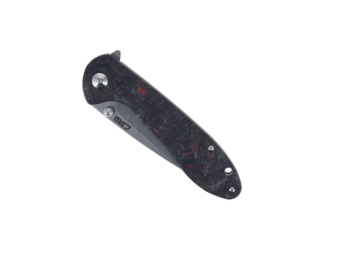WMK Exclusive CJRB Large Feldspar Flipper Titanium Red Fat Carbon Handle Frame Lock M390 Blade CJ1912L-DMR 7 WMK Exclusive CJRB Large Feldspar Flipper Titanium Red Fat Carbon Handle Frame Lock M390 Blade CJ1912L-DMR - Image 5
