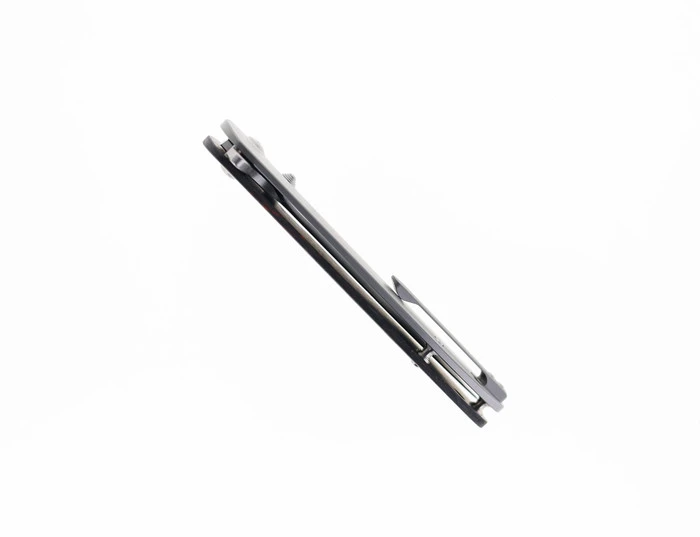 WMK Exclusive CJRB Large Feldspar Flipper Titanium Red Fat Carbon Handle Frame Lock M390 Blade CJ1912L-DMR 5 WMK Exclusive CJRB Large Feldspar Flipper Titanium Red Fat Carbon Handle Frame Lock M390 Blade CJ1912L-DMR - Image 3