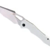 Discontinued WMK Exclusive Artisan Cutlery Great White Folding Knife White G10 Satin Blade 1841P-WH -White Mountain Knives Shop Great White 05 81337.1651077416