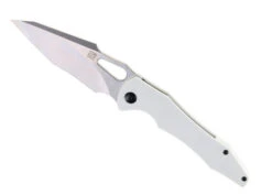 Discontinued WMK Exclusive Artisan Cutlery Great White Folding Knife White G10 Satin Blade 1841P-WH