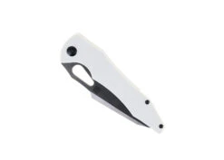 Discontinued WMK Exclusive Artisan Cutlery Great White Folding Knife White G10 Satin Blade 1841P-WH -White Mountain Knives Shop Great White 07 40946.1650393762