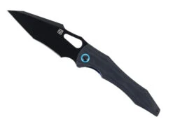 Discontinued WMK Exclusive Artisan Cutlery Great White Folding Knife Black Micarta DLC Blade 1841P-BBK